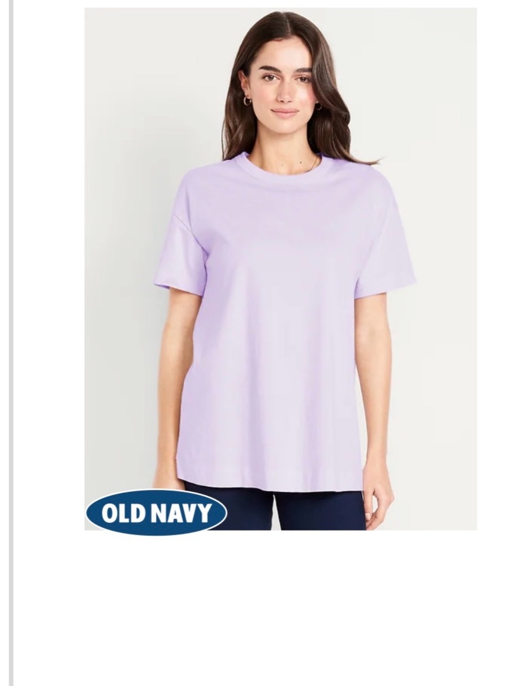 Old Navy Lavender Short-Sleeve Crewneck Tee